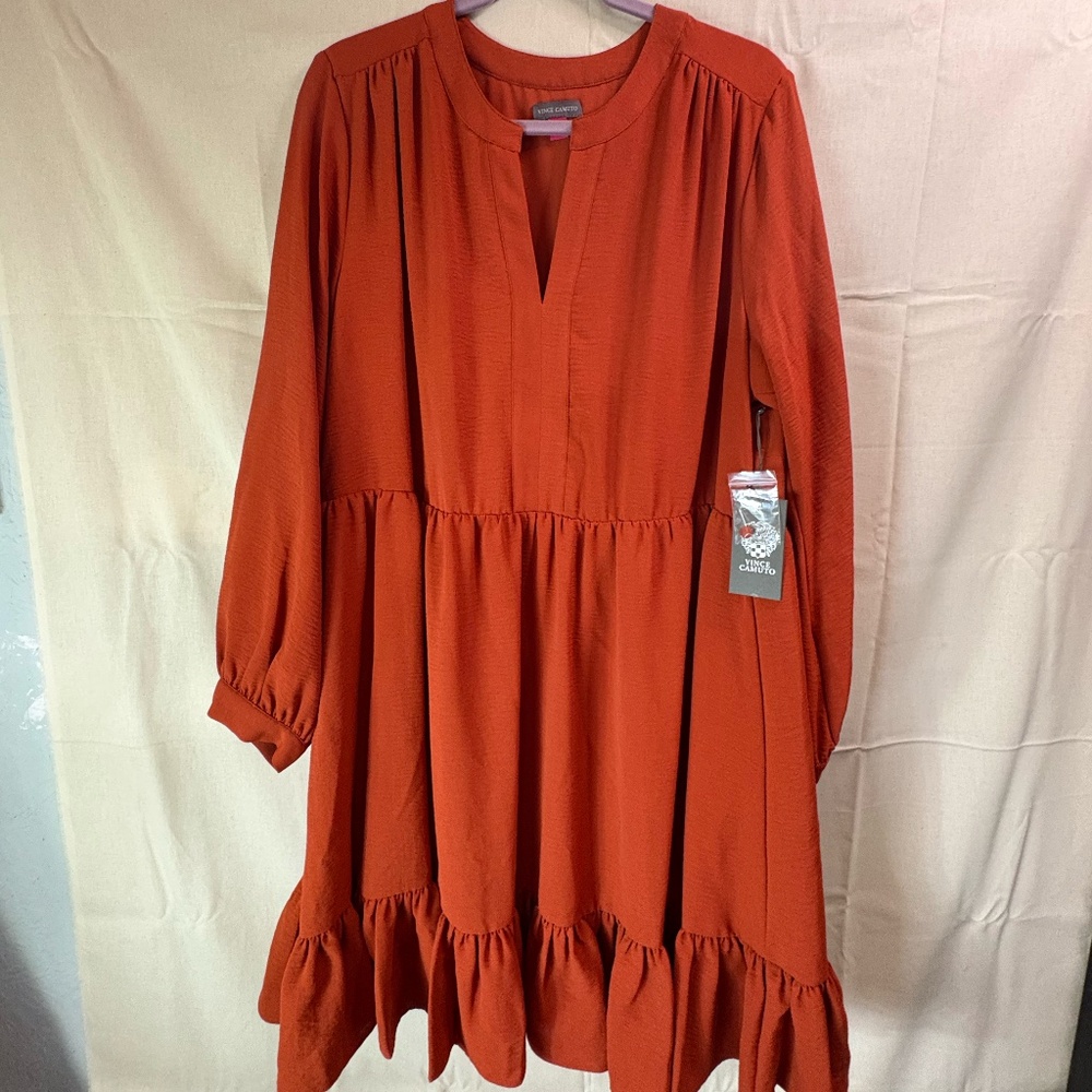 Vince Camuto Rustic Long Sleeve Dress Size 1X